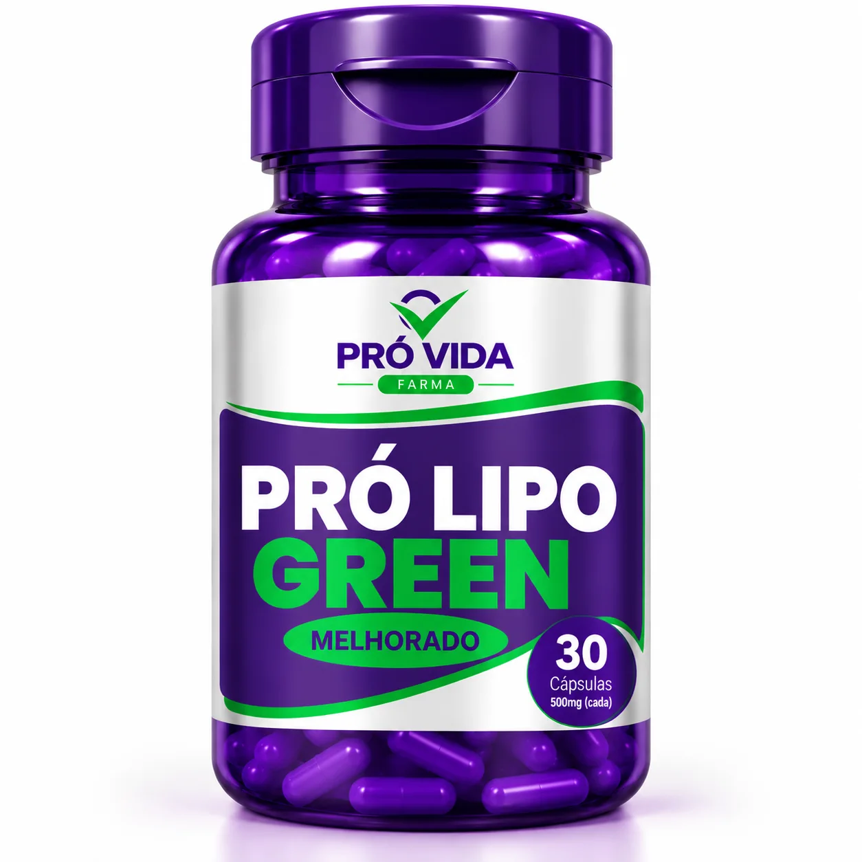 Pro Lipo Green Melhorado (Fórmula Antiga) - 30 Cápsulas - Pró Vida Farma