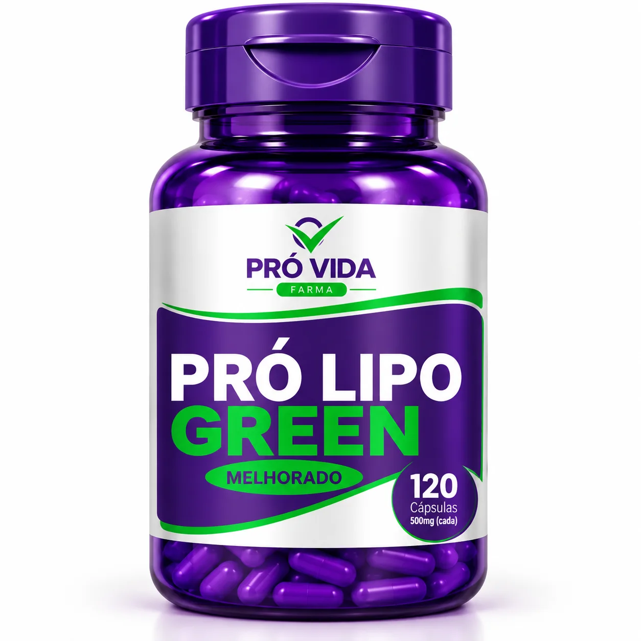 Pro Lipo Green Melhorado (Fórmula Antiga) - 120 Cápsulas - Pró Vida Farma