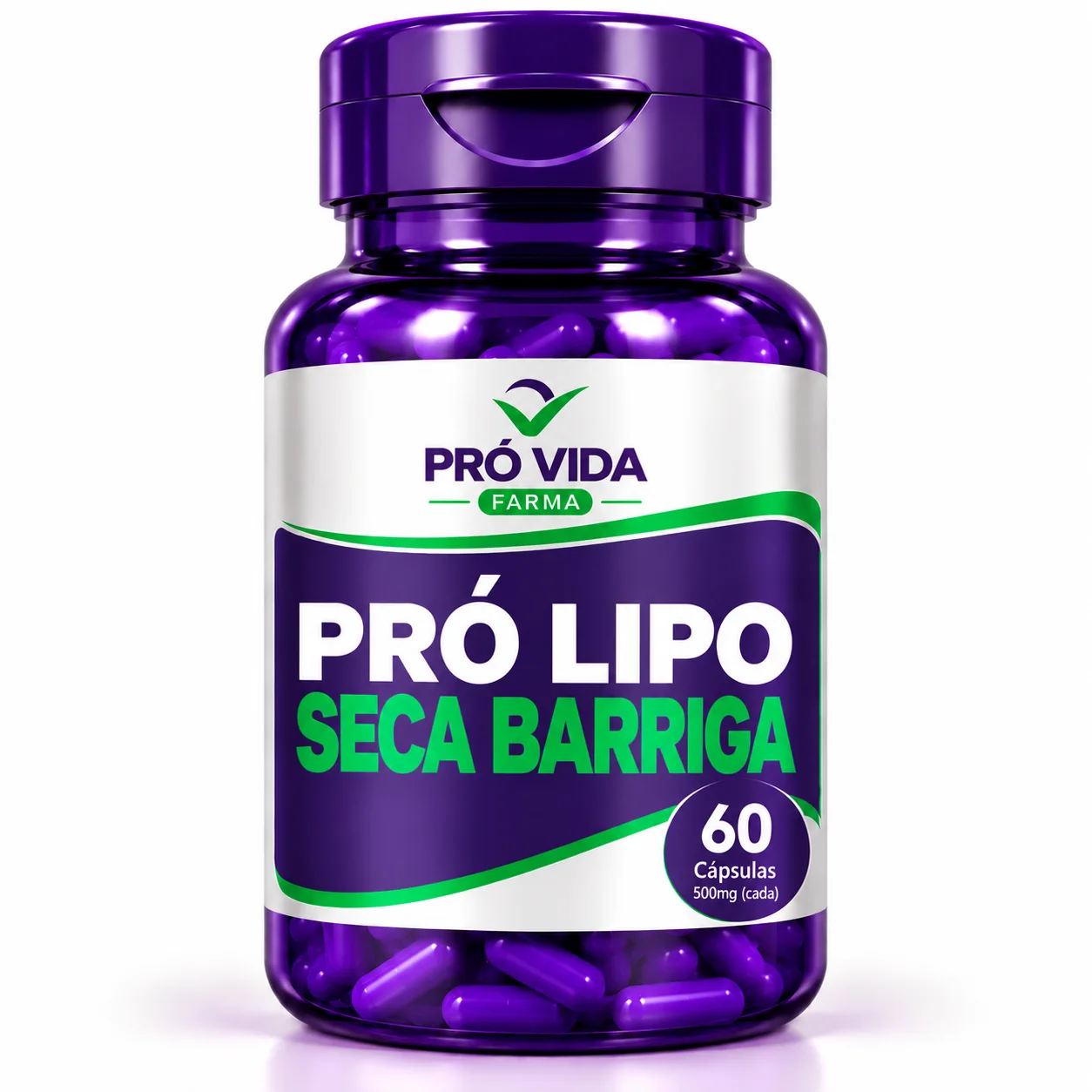 PRO LIPO SECA BARRIGA - 60 CÁPSULAS - Pró Vida Farma