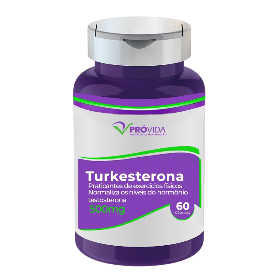 TURKESTERONA 500MG  - 60 CÁPSULAS - Pró Vida Farma