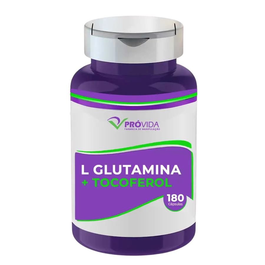 L GLUTAMINA COM TOCOFEROL EM CÁPSULAS