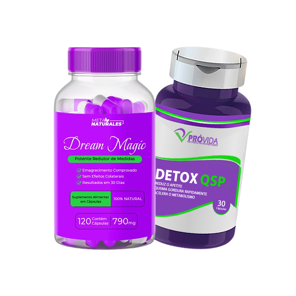 Compre - Dream Magic - 120 Cápsulas - Ganhe um Detox QSP 30 Cápsulas