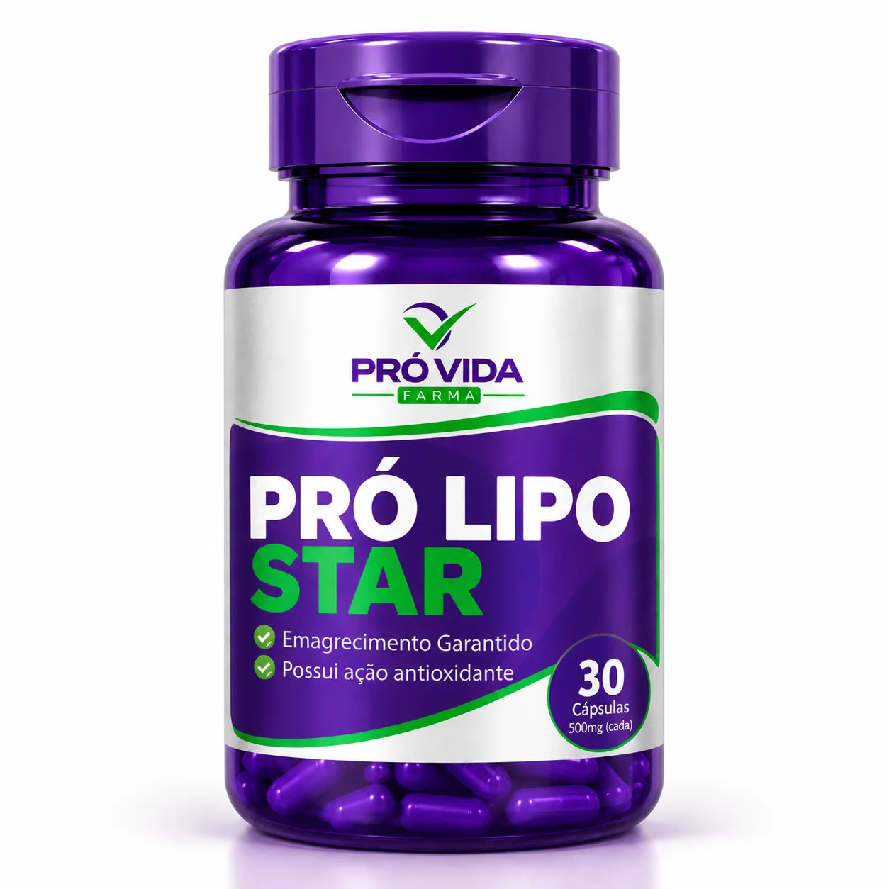 Pró Lipo Star - 30 Cápsulas - Pró Vida Farma