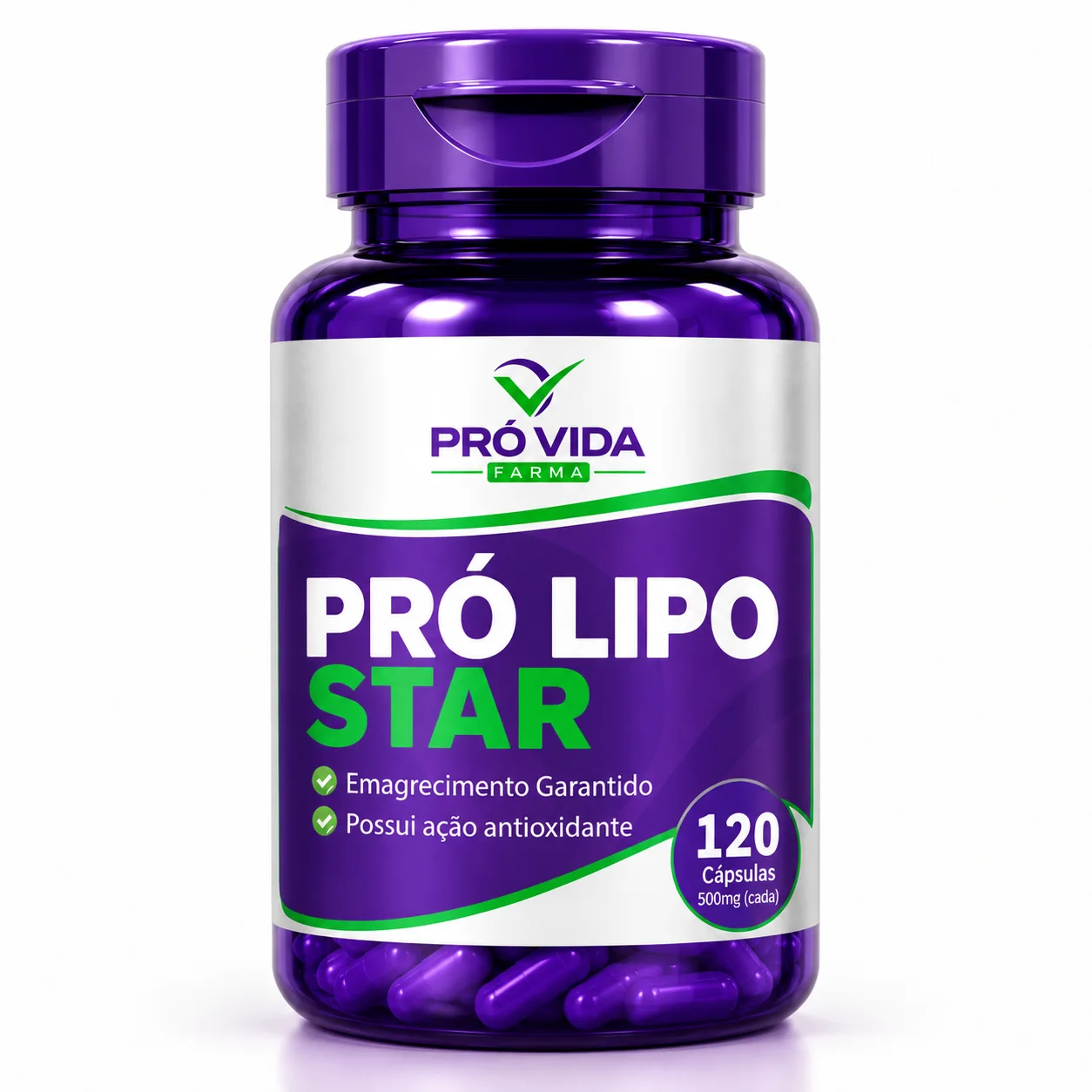 Pró Lipo Star -  120 Cápsulas - Pró Vida Farma