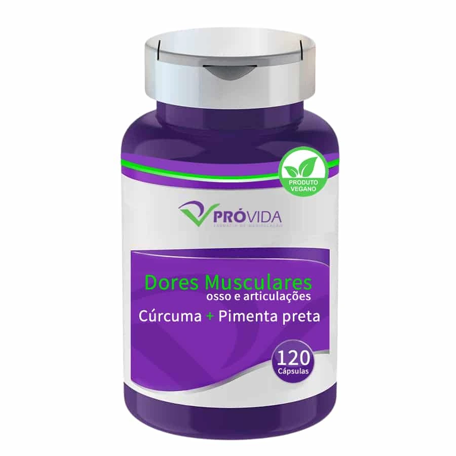Cúrcuma + Pimenta preta ( Dor Muscular ) - Pró Vida Farma