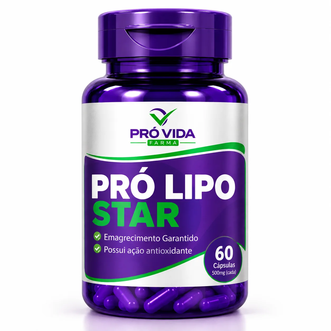 Pró Lipo Star - 60 Cápsulas - Pró Vida Farma